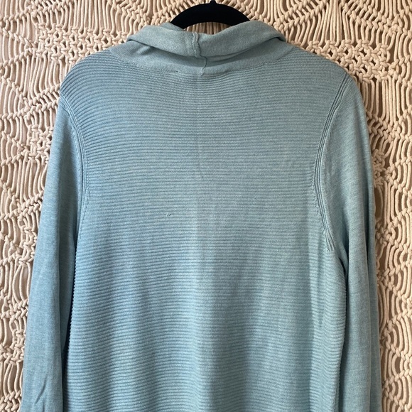 Adrienne Vittadini,light blue/turquoise,oversized,long sleeve, sweater(s… - Picture 7 of 7